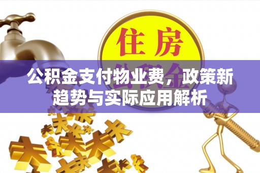 隆回公积金支付物业费，政策新趋势与实际应用解析
