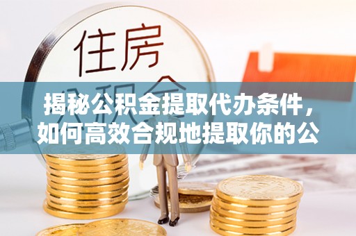 隆回揭秘公积金提取代办条件，如何高效合规地提取你的公积金