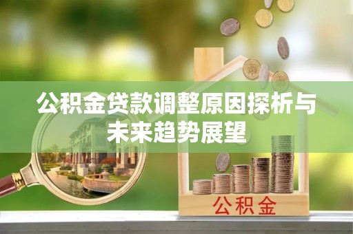 隆回公积金贷款调整原因探析与未来趋势展望