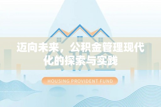 隆回迈向未来，公积金管理现代化的探索与实践