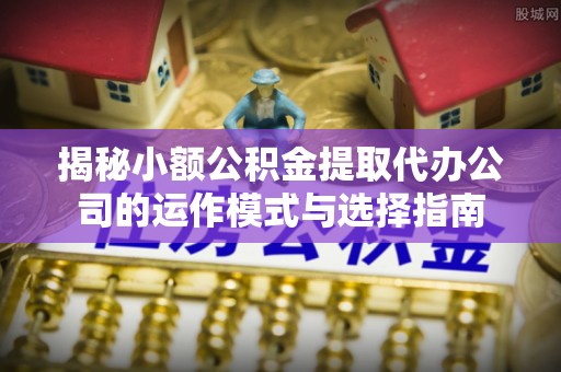 隆回揭秘小额公积金提取代办公司的运作模式与选择指南