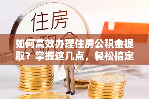 隆回如何高效办理住房公积金提取？掌握这几点，轻松搞定！
