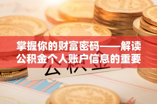 隆回掌握你的财富密码——解读公积金个人账户信息的重要性