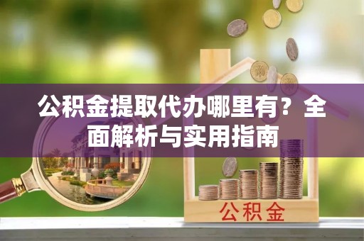 隆回公积金提取代办哪里有？全面解析与实用指南