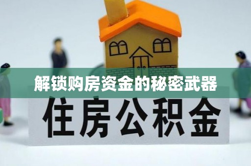 隆回解锁购房资金的秘密武器