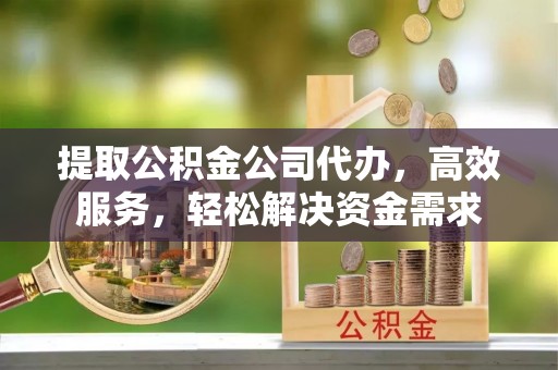 隆回提取公积金公司代办，高效服务，轻松解决资金需求