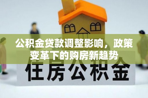 隆回公积金贷款调整影响，政策变革下的购房新趋势