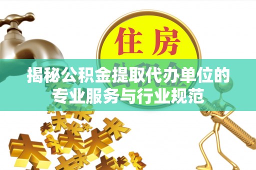 隆回揭秘公积金提取代办单位的专业服务与行业规范