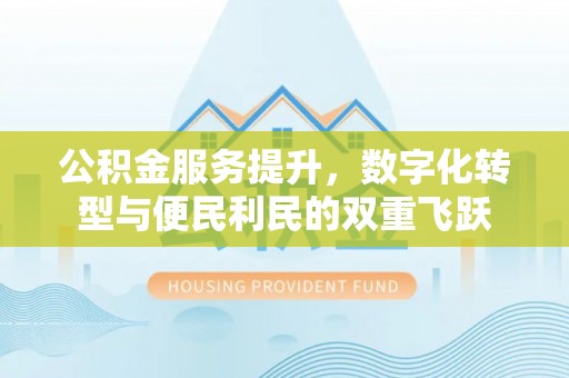 隆回公积金服务提升，数字化转型与便民利民的双重飞跃